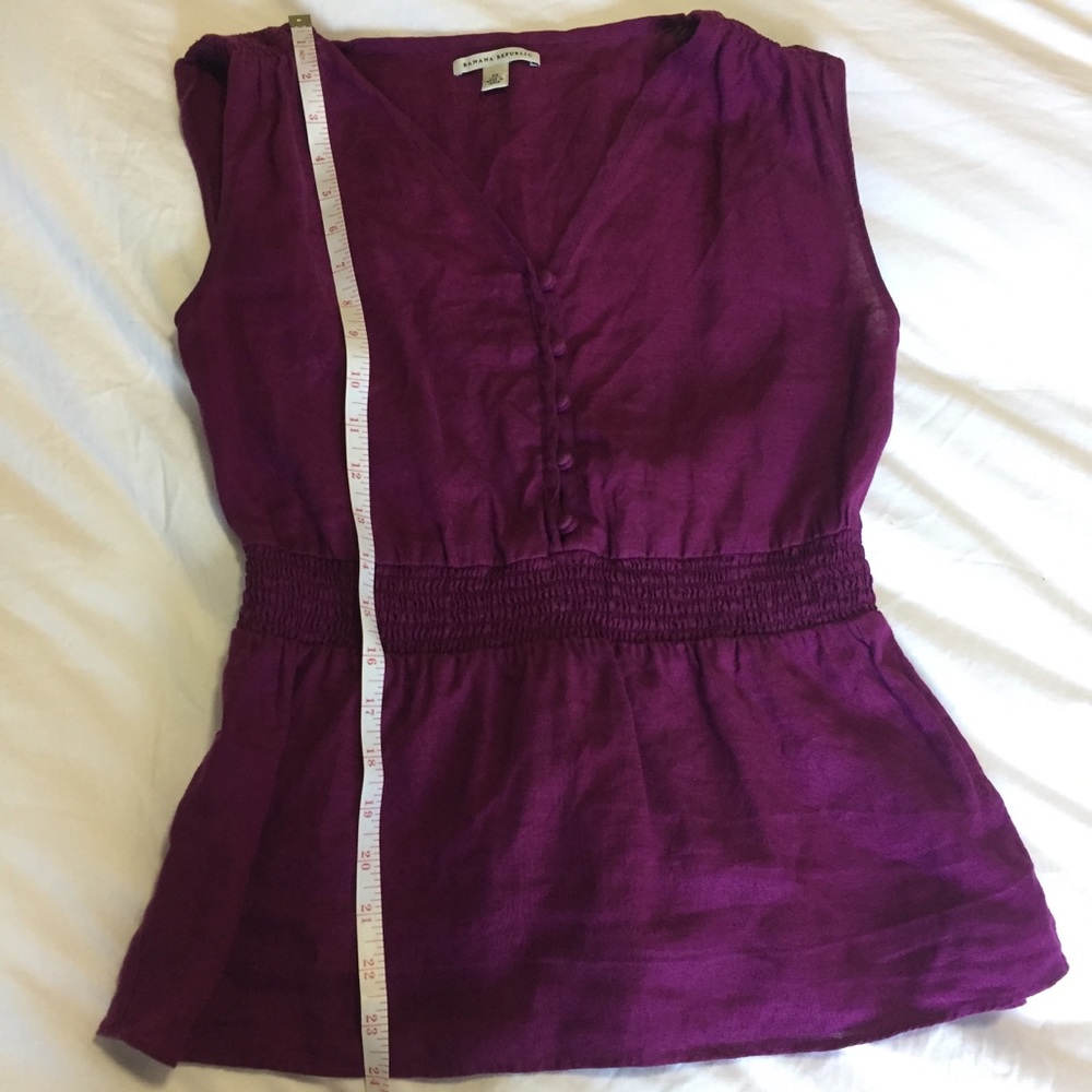 Banana Republic // Purple Linen Top - Picture 8 of 8